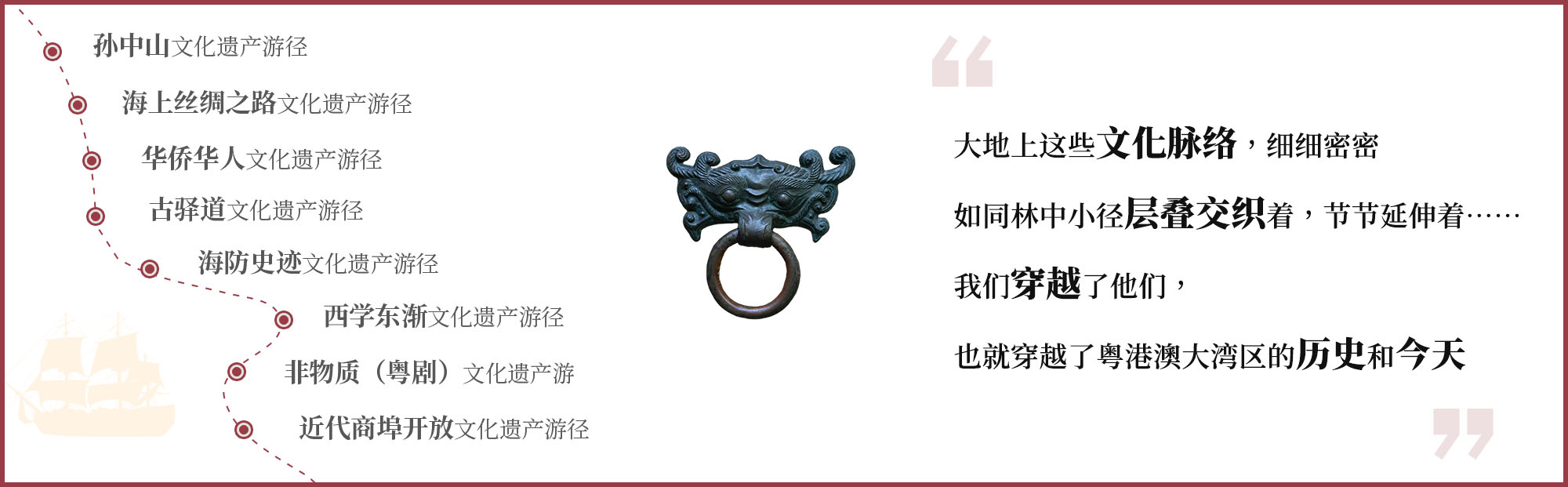 走读大湾区文化遗产游径腰封